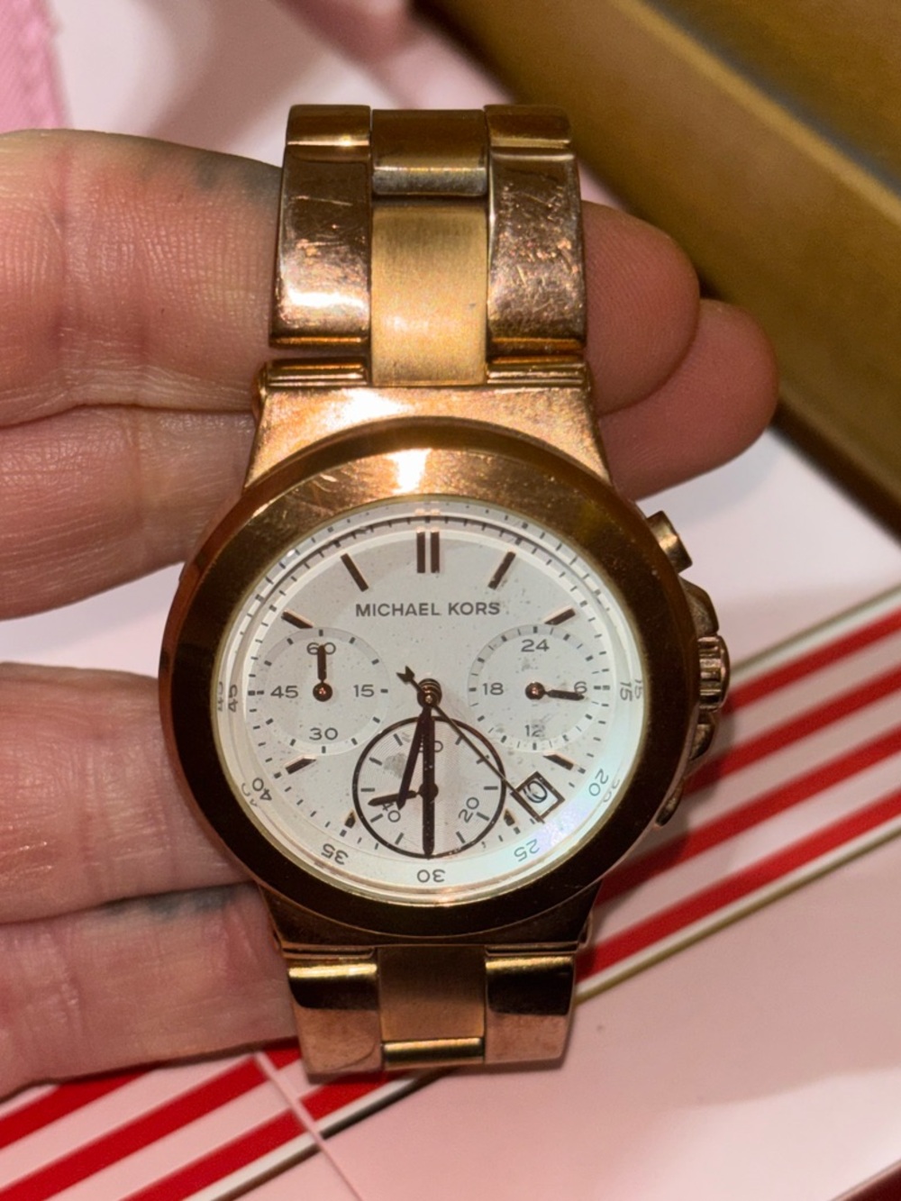 Michael Kors Runway MK5223 Women's Stainless Steel Chronograph Watch - Picture 1 of 5
